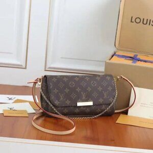 🎀 LV Favorite MM Damier Ebene Shoulder Crossbody Bag